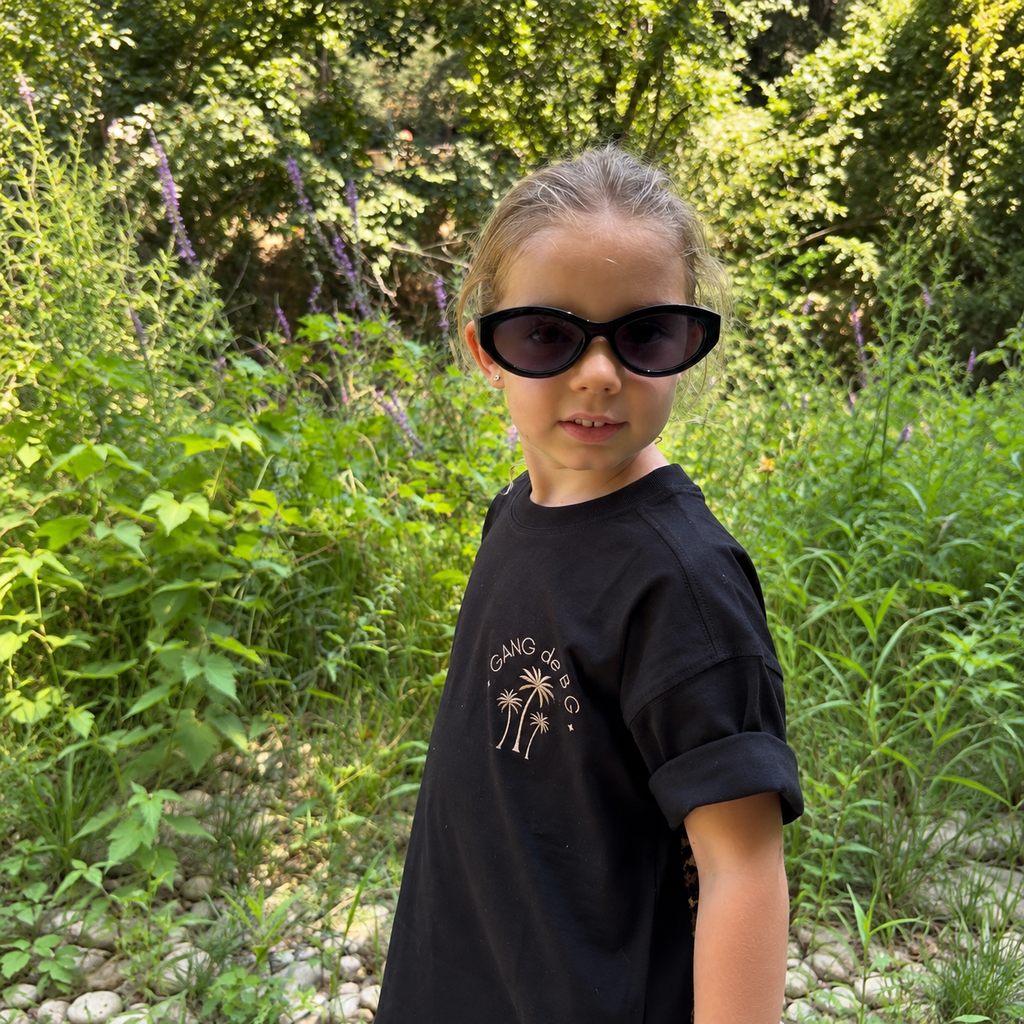 T-Shirt noir - Bandana léopard