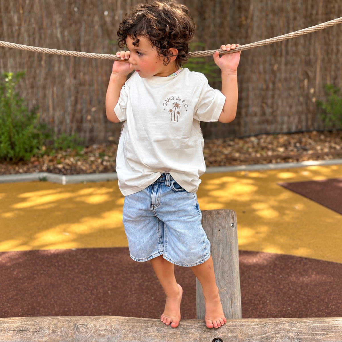 T-Shirt blanc - Bandana sable